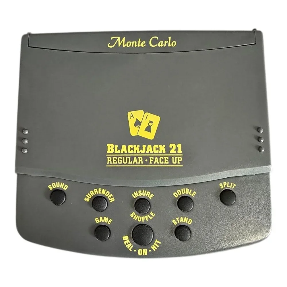 Vintage Radica Monte Carlo Blackjack 21 Regular & Face Up 2255 w/ Original Box